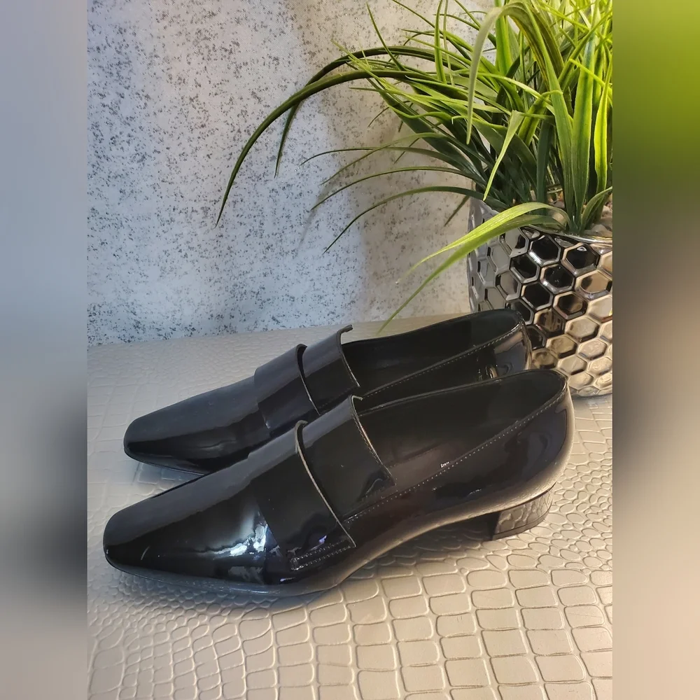 AGL Women's Patent Leather Black East 1958- Italy Size 39 1/2
